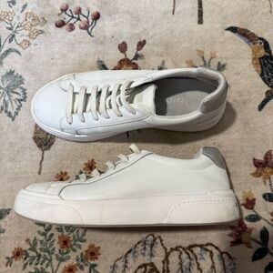 Vionic colbie White Leather Sneakers Womens 7.5
